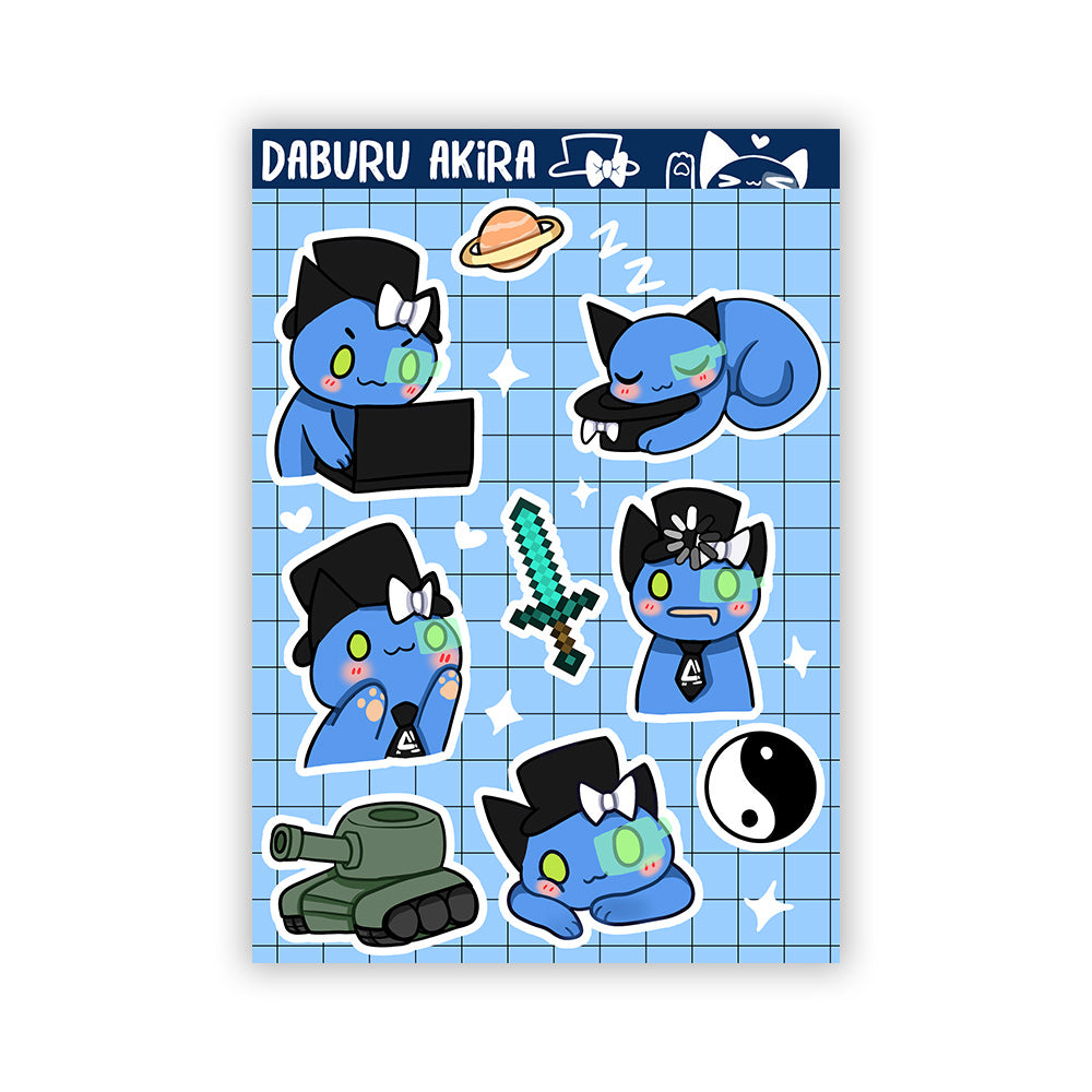 Daburu Akira Sticker Sheet 2026