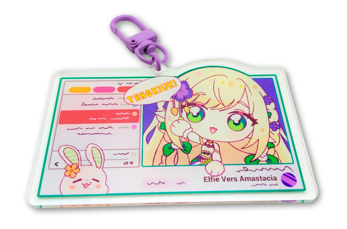 Elfie Stream Acrylic Keychain 2024