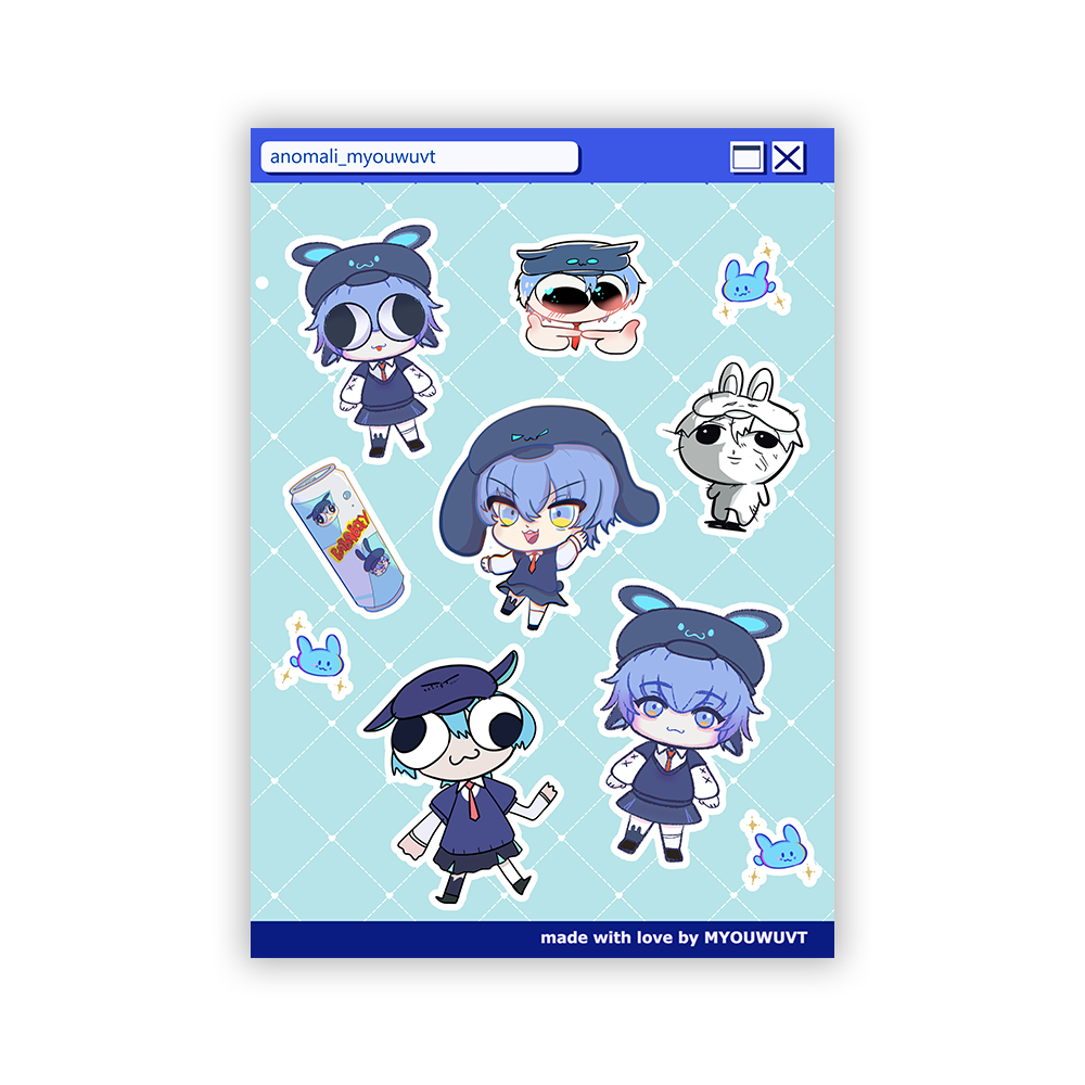 Myouwu A5 Sticker Sheet 2026