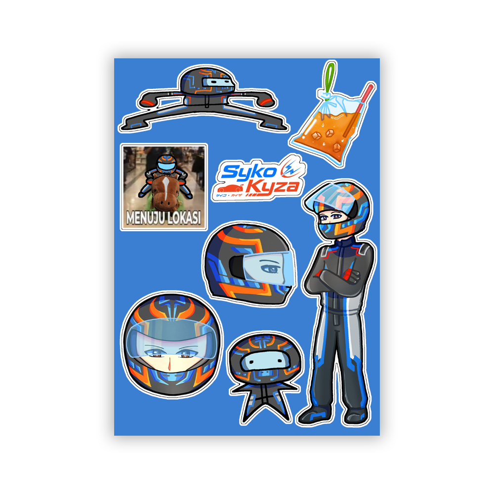 SykoKyza Sticker Sheet 2026