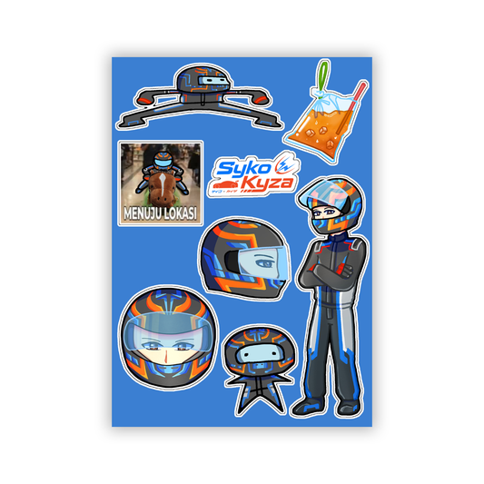 SykoKyza Sticker Sheet 2026